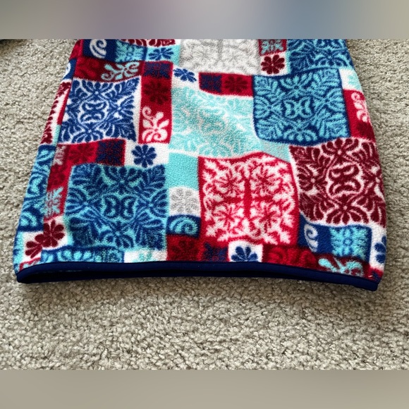 Patagonia Synchilla Snap-T Makai Totally Red Patchwork Pull Over Fleece Size XS - Picture 11 of 11